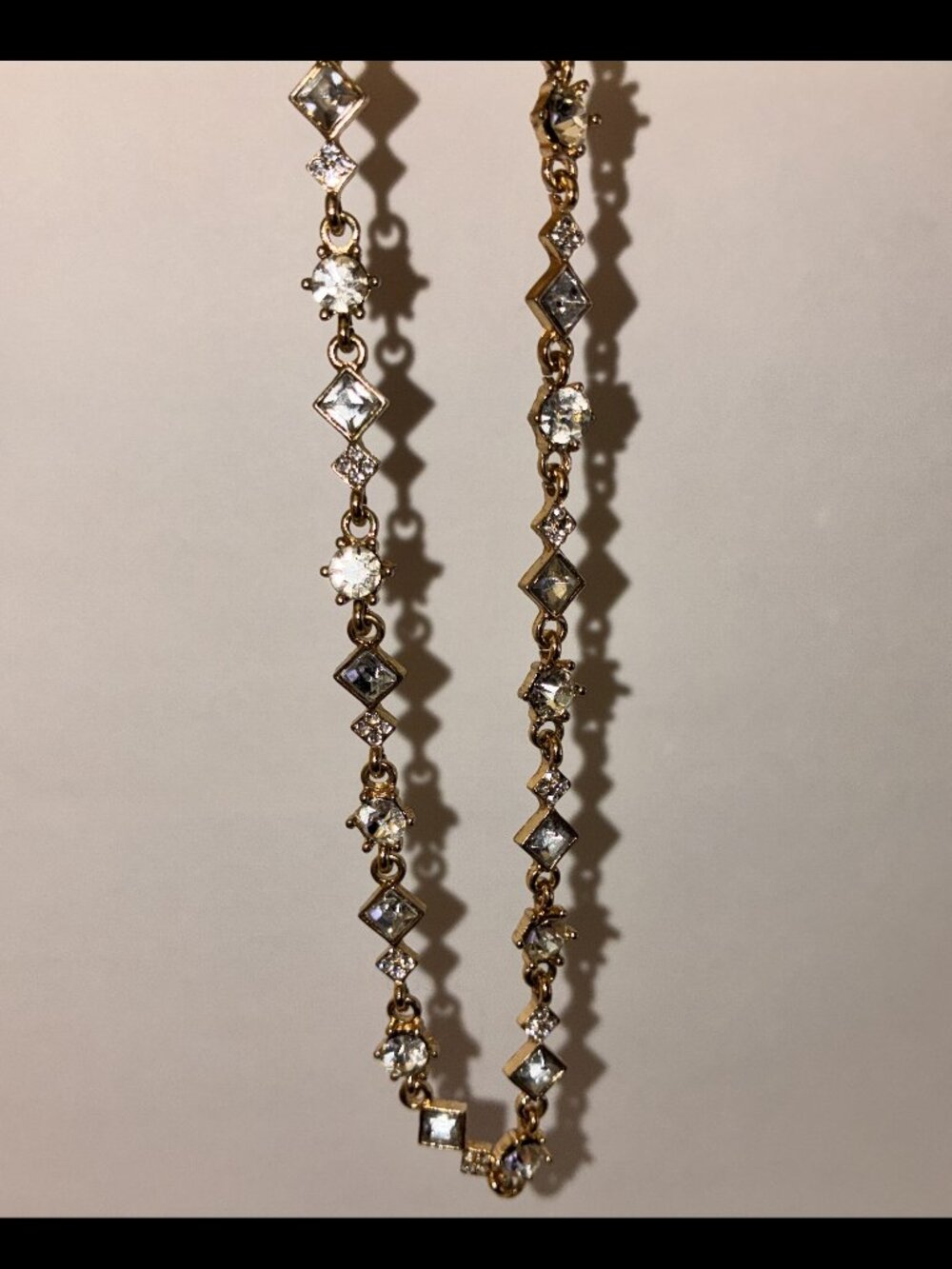 Silver Plated Rhinestone Necklace - Picture 8 of 8